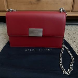 Authentic Ralph Lauren Runway Red shoulder Bag